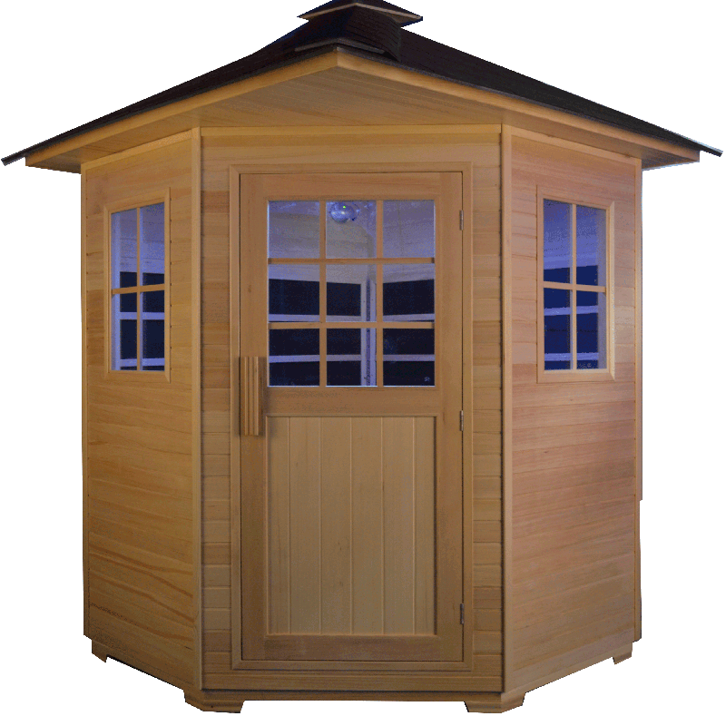 Large 3 4 Person Outdoor Infrared Sauna Carbon Heaters Outdoor Infrared Sauna Carbon Heaters, Outdoor Steam Room Uk