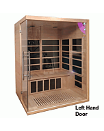 Three Person Infrared Sauna With Carbon Heaters