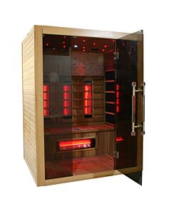 3 Person Far Infrared Indoor Sauna With Full Spectrum Heaters