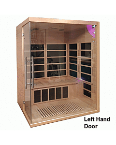 Three Person Infrared Sauna With Carbon Heaters