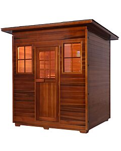 Traditional Outdoor Sauna With Pent Roof 