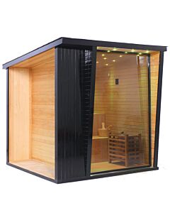 Contemporary Studio Outdoor Sauna With Pent Roof 